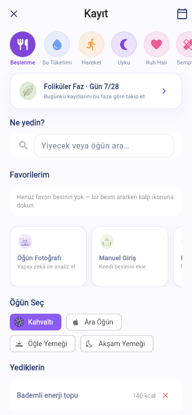 CycleApp Kayıt ekranı